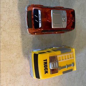 Magic Tracks and two vehicles